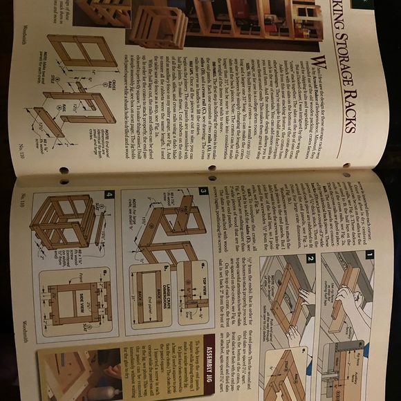 🎉5/$10🎉 Woodsmith magazine vol 19 number 110 April 1997 stacking storage racks - Picture 5 of 8